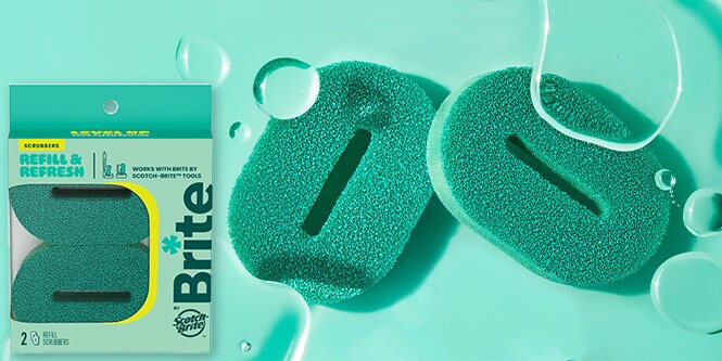 Brite by Scotch-Brite™  Ersatzschwämme

